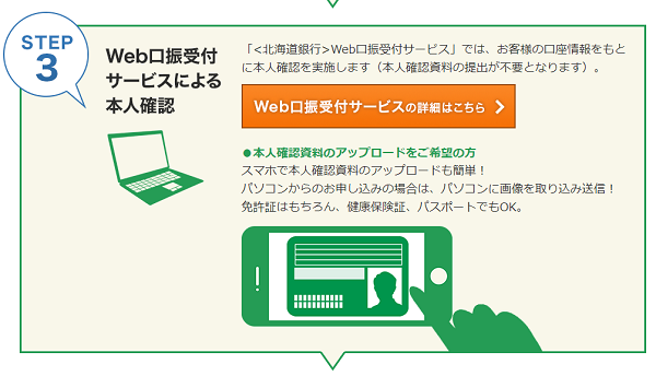 WEB口振受付サービス・書類提出の説明